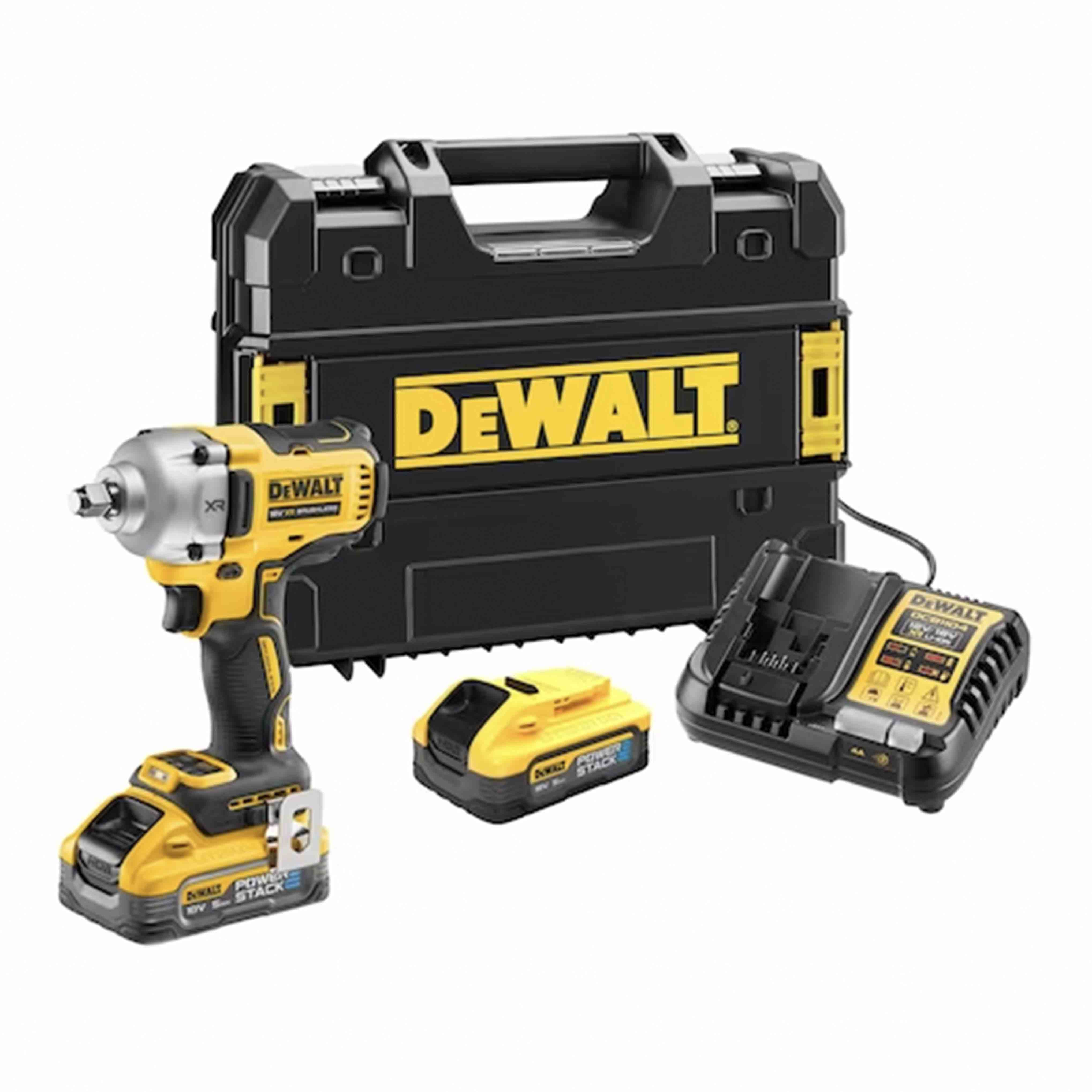 Avvitatore ad impulsi alta potenza 18V XR BRUSHLESS attacco 1/2” M HOG RING (2 batterie Powerstack 5Ah) in VALIGETTA TSTACK e ACCESSORI - DeWALT Avvitatore ad impulsi alta potenza 18V XR BRUSHLESS attacco 1/2” M HOG RING (2 batterie Powerstack 5Ah) in VALIGETTA TSTACK e ACCESSORI - DeWALT